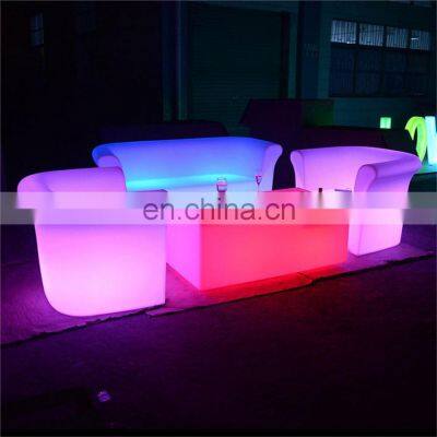 Led Bar Furniture Sets Bench Bar/club/outdoor Events Color Lighted Led Sectional Couches Led Curved Sectional Sofa Outdoor photo-3