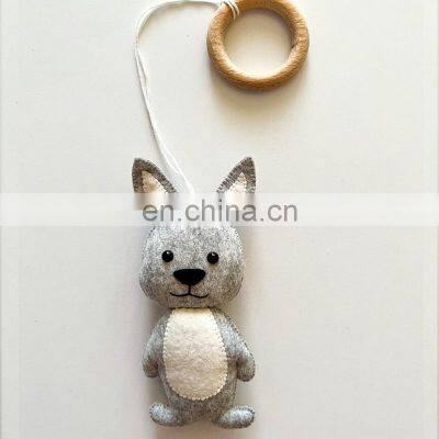 Hot Sale Baby Gym Hanging Toy Handmade High Quality Woodland Nursery Montessori Felt Toys Crib Hanging Vietnam Supplier photo-5