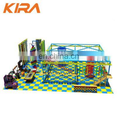 Indoor Obstacle Course Climbing Customized Rope Course Tower Fit For Team Building photo-3