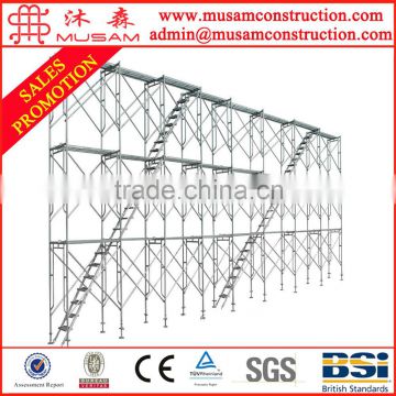 Durable quality pre galvanized walk through scaffolding door frame for outdoor decoration