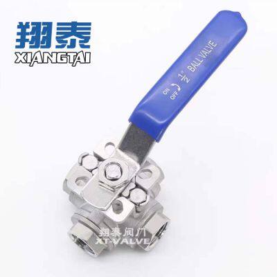 Stainless steel 4 way Ball Valve