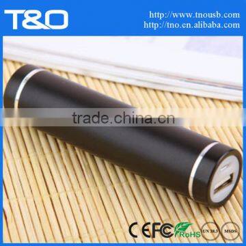 Custom metal 2600mah manual for power bank battery charger