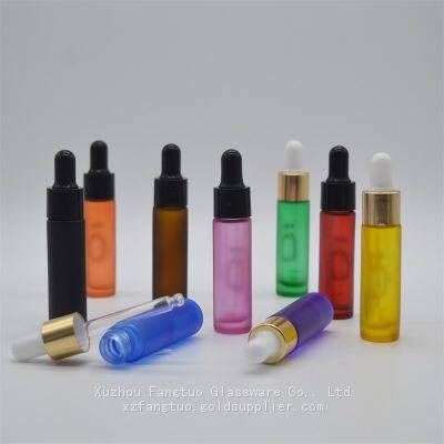 10ml Dropper Bottles Multi Colors Spraying Colors Glass Dropper Bottle Empty Essential Oil Bottle photo-3