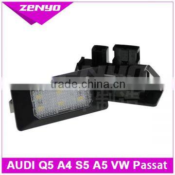 Hot new products for auti aluminium alloy led number plate lamp car A4 A5