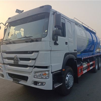 Dongfeng 6X4 16000 Liters High Presure Water Clean Sewage Suction Sludge Vacuum Tanker Cleaning Fecal Tank Truck