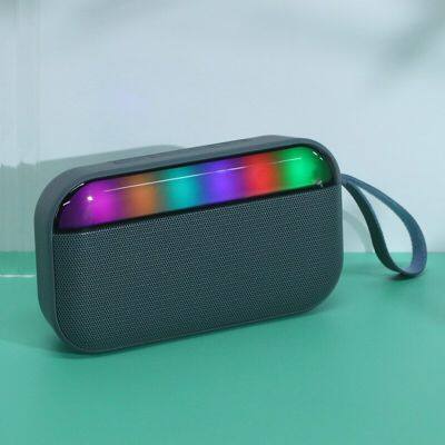 New BS56D Wireless Bluetooth Speaker Portable Column 360 Stereo Subwoofer FM Radio Card Creative Rhythm Color Lights Gift Sound