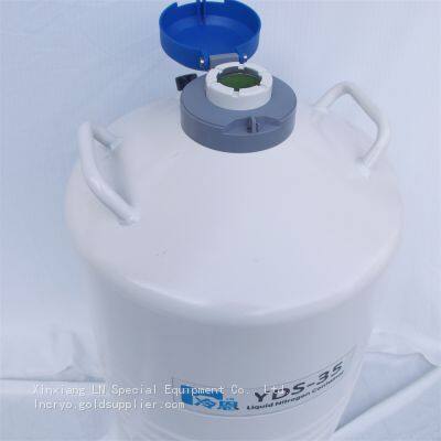 Transport Style Frozen Liquid Nitrogen Container of Scientific Research Test Frozen Yds-35 photo-3