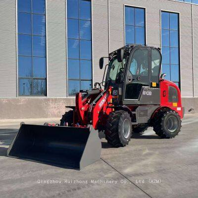 HZM factory high performance 1000kg HZM810B HZM811 small farm front end loader with ce