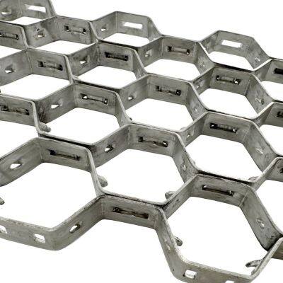 Custom Hexagonal Thermal Shock Resistant Stainless Steel Wire Mesh Welded Technique for Refractory Boiler Linings