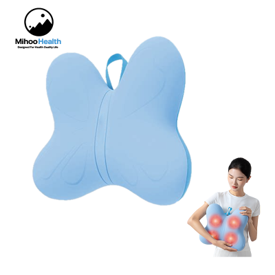 Cojín masajeador de tejido profundo en forma de mariposa con nudos ajustables MH-BY019