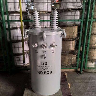 Single Phase Distribution Transformer 13.8kV Primary 120/240V Secondary - 1 Year Warranty