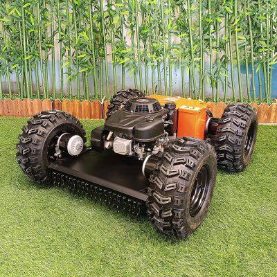 Remote Controlled Four Wheel Drive Weed Mower 4-Stroke Petrol Engine Lawn Grass Crusher 200 Meters Long photo-2