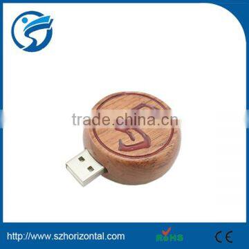 Factory price bamboo Chinese chess shaped USB flash drive