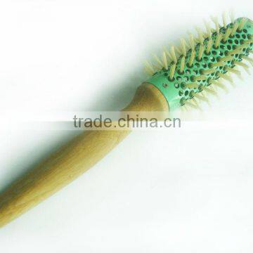 professional bamboo rotating hair brush