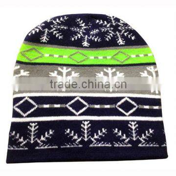 Christmas knit 100%acrylic winter beanie