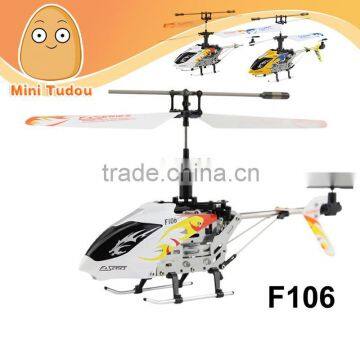 F106 4 Channel IR RC Helicopter Mini Metal Remote Control Helicopter Gyro RTF