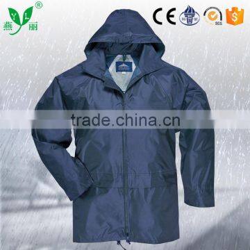 YANLI multicolor high quality ,well breathable,adult pvc raincoat/rain jacket