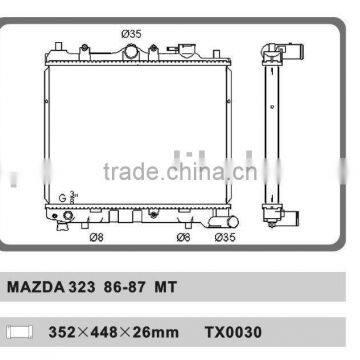 auto radiator for MAZDA 323 86-87 MT