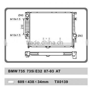 AUTO RADIATOR FOR BMW735 735i E32 87-93 AT