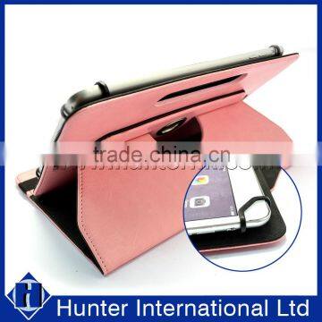 Pink Rotating With Styles Pen Hole For iPad Pro