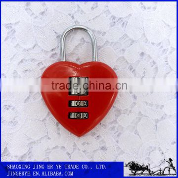 Security Digital Lock, love heart shaped Zinc Alloy Combination Lock