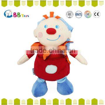 Carrefour Certified factory OEM funny plush cute red Clown dolls