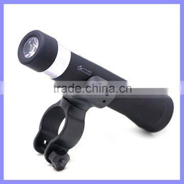 Bike Rond Stereo Speakers LED Flashlight Riding Bluetooth Speaker With 2200mah Power Bank