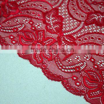 Elegant Embroider Jacquard Nylon Lace Fabric for Bra and Underwear