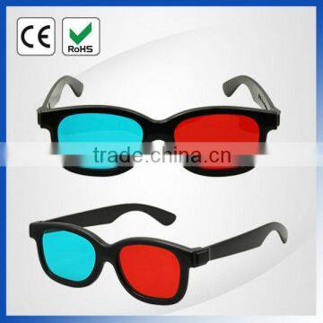 Red blue plastic oculos 3d