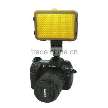 New Yellow White Blue XT-160 LED Light With Filter Hot Shoes Video Light Lamp for Canon DSLR Camera DV Camcorder 5000-5800K photo-2