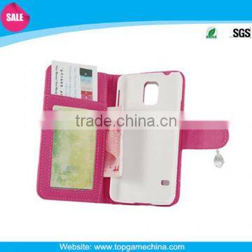 Wallet leather& Credit Card Holder Cases for samsung galaxy S5 9600