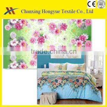 woven fabric polyester brushed fabric/ flower designs printing fabric/disperse printing fabric