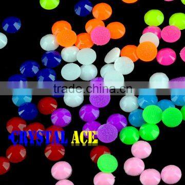 Lower Price Resin and Epoxy Hot Fix Rhinestone, Flatback Neon Hotfix Stone, Hot Fix Jelly Rhinestone for Clothing Design