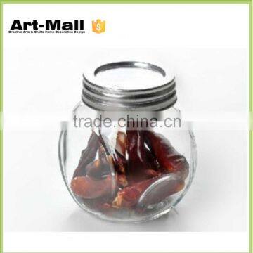 2016 Best selling products high quality 180 380 500 ml drum shape spice jar