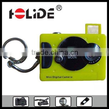 Portable multifunction yellow digital camera ,CMOS VGA 300K Pixels