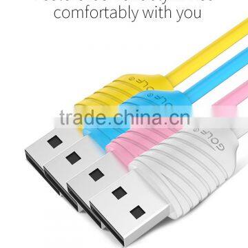 GOLF 2.1A Pineapple Series 2in1data Cable for Iphone 5/5s/6/6s/6plus 1m Quick Charge and Data Pinepple 2in1cable for Micro Phone photo-3