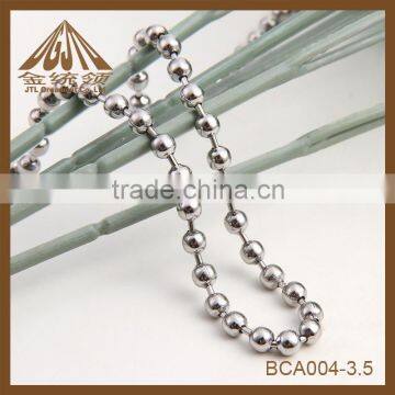 3.5mm mens fashion stainless steel ball chain necklaces