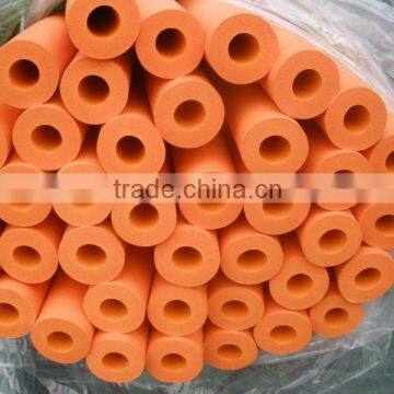 Orange colour NBR foam tubing