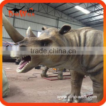 3.5 meters life size animatronic emulation realistic robotic rhinoceros