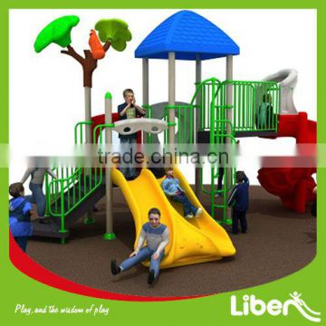 2014 Manufacturer Play Land Amusement Park With Plastic Slide,Playground Equipment,Outdoor Play Castle LE.CY.023