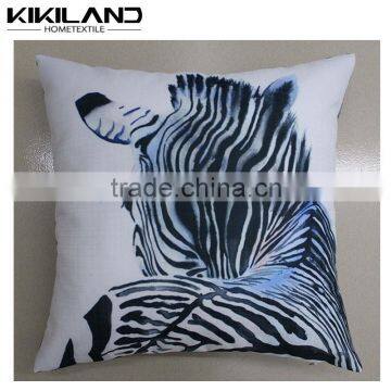 World factory latest design cute zebra linen pillow cover