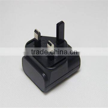 OEM BS 5v 500ma universal 3 pin uk usb mobile phone charger adapter
