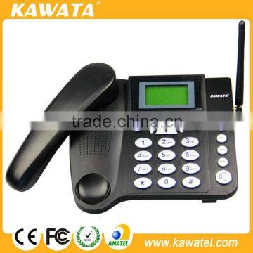 Featured Phonebook SMS Gsm sim card desk phone with Big LCD