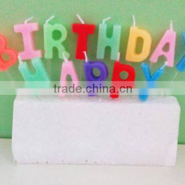 Good Quality English Alphabet Shaped Christmas Candles