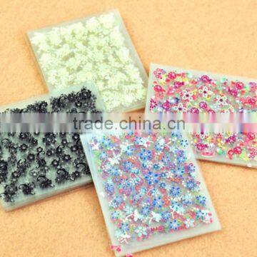 50 Sheets 3D Nail Art Stickers Tips Decal Fashion Flower Tip Decoration Sticks Nail Art Manicure Accessories