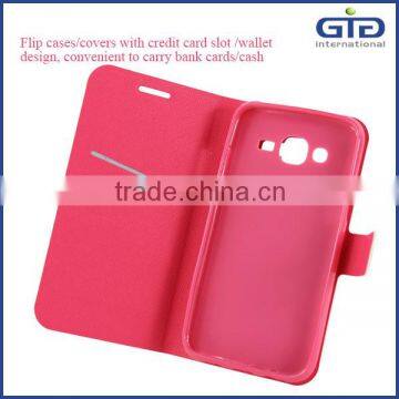 [GGIT] TPU Flip Cover With PU Leather for Galaxy J5 Mobile Phone Case photo-4