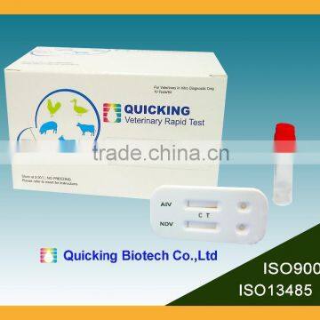 Quicking One Step Combined Rapid Test AIV+NDV Ag for Poultry