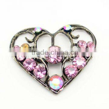 Heart-shaped buckle,fashion buckle,rhinstone buckle WCK-623