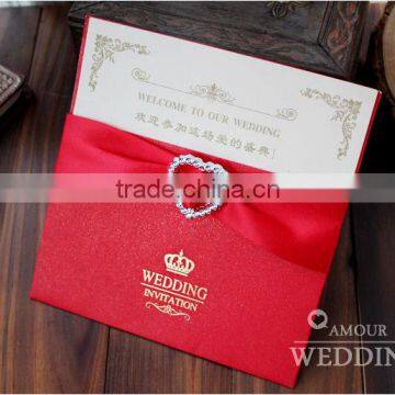Chinese Handmade Wedding Invitation Unique Fashion Cards Design