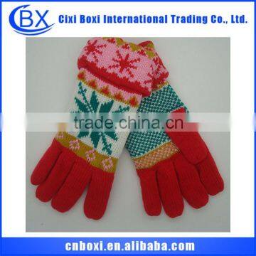 Soft high evaluation plain color acrylic cheap gloves wholesale